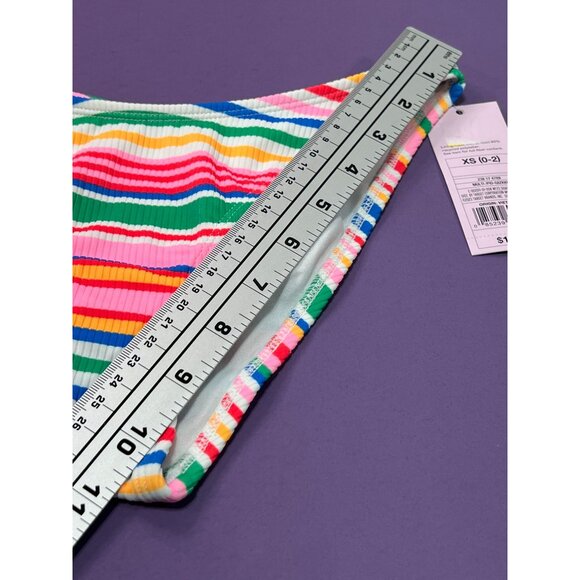 Wild Fable - Women's Ribbed Low-Rise High Leg Cheeky Bikini Bottom - XS(0-2) - Picture 7 of 14